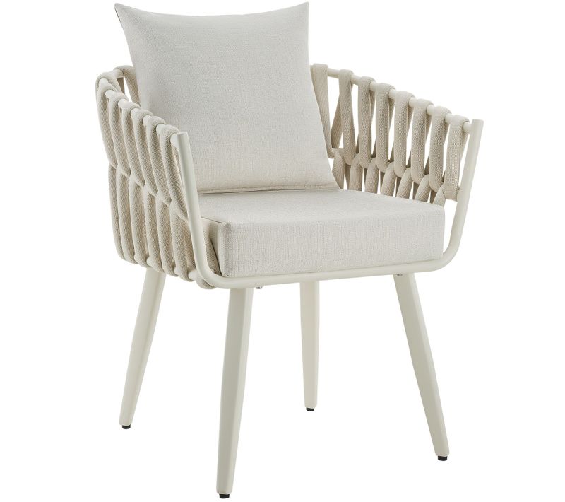 Par Pièce Chaise En Aluminium Lugano En Polyester, Aluminium Beige