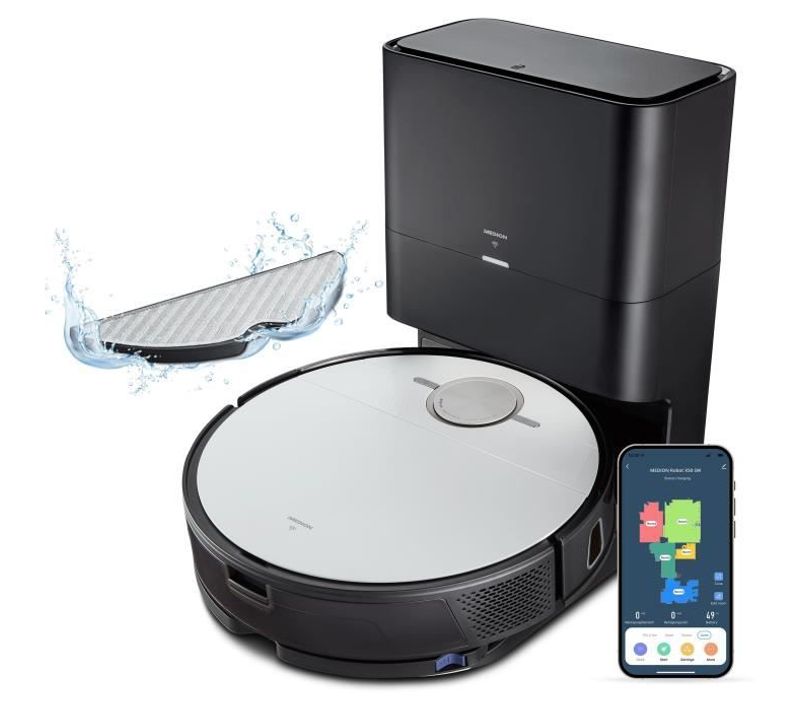 X50 Sw - Robot Aspirate0ur Laveur Avec Station De Vidange - Navigation Laser