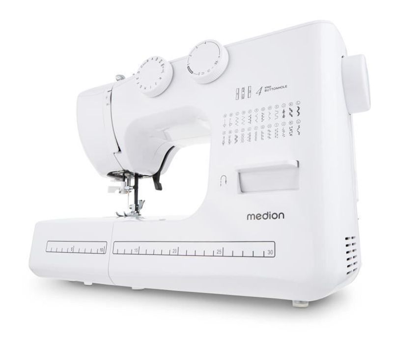 Machine à Coudre - Sm 60 - 62w - 24 Points + Points Doubles - 700 Tr/min - LED - Blanc