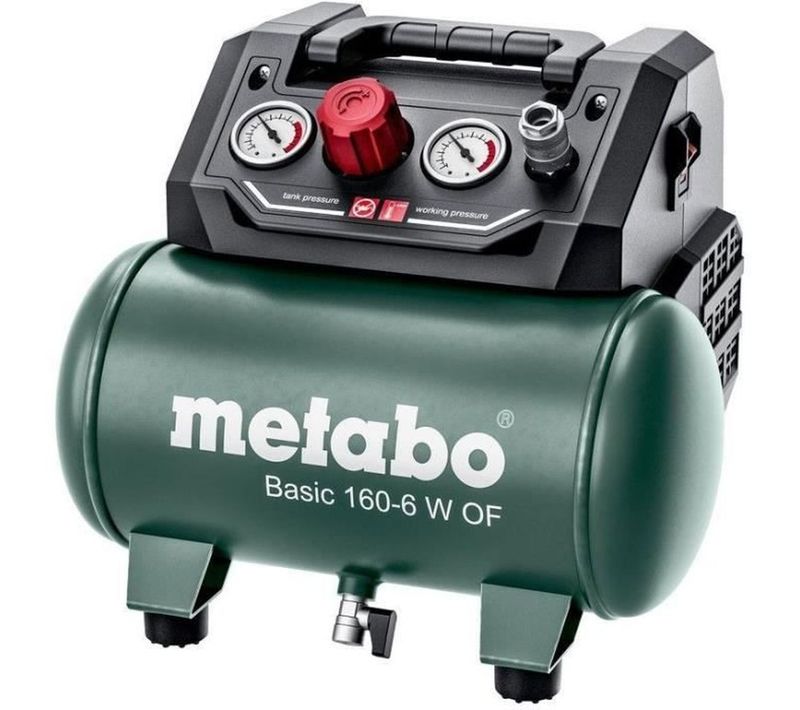 Compresseur Piston Sans Huile 6 L - 900 W, 8 Bar, Portable
