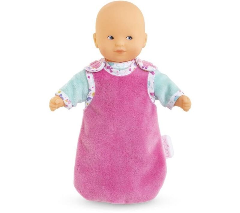 Mini Câlin Bonne Nuit Papillons 20 Cm - Poupon Bébé Avec Pyjama Et Gigoteuse
