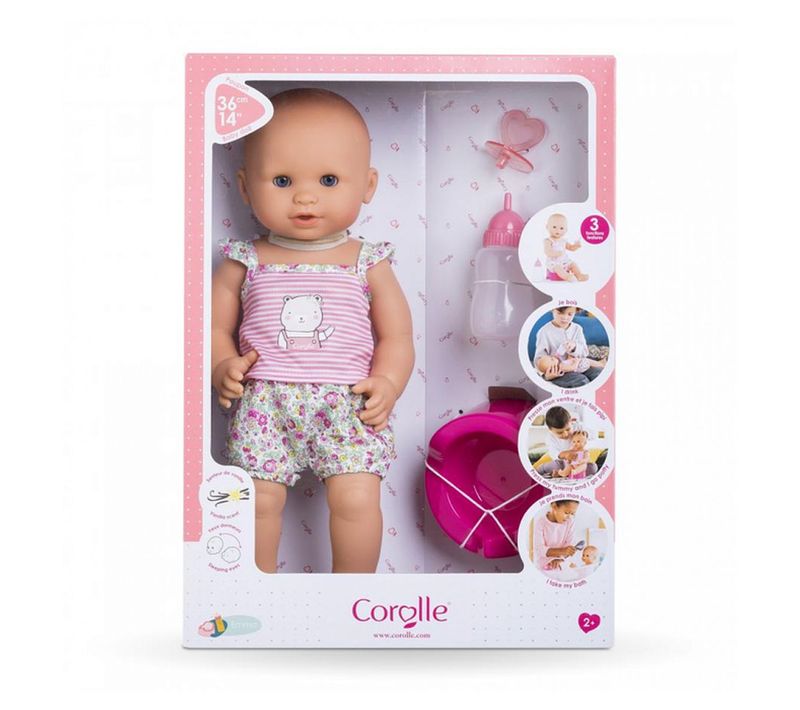 Poupon Interactif 36 Cm Emma - Fait Pipi, Senteur Vanille, Accessoires Inclus