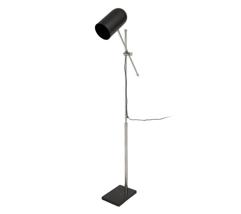 Lampadaire Industriel "celeste" 142cm Noir et Argent