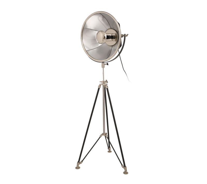 Lampadaire Design Vintage "bowie" 157cm Noir et Argent