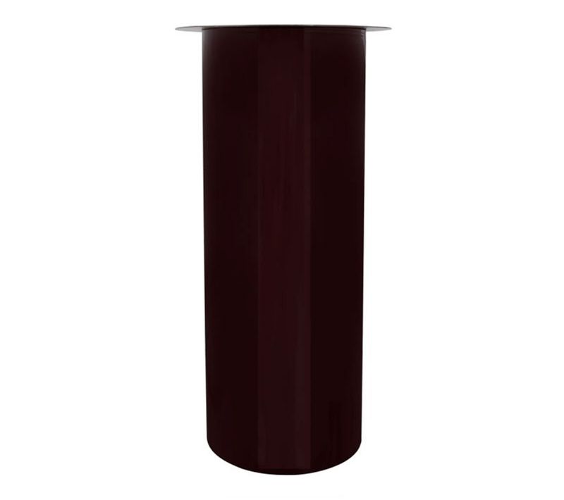 Bougeoir De Sol "colby" 40cm Prune et Argent