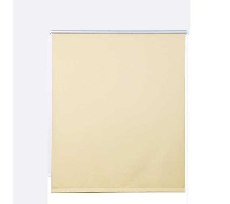 1x Store Enrouleur Occultant. Isolant Thermique Avec Revêtement Sans Perçage. 110x210 Cm Beige.