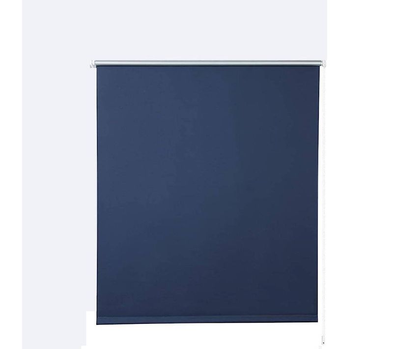 1x Store Enrouleur Occultant. Isolant Thermique Avec Revêtement Sans Perçage. 60x160 Cm Bleu.