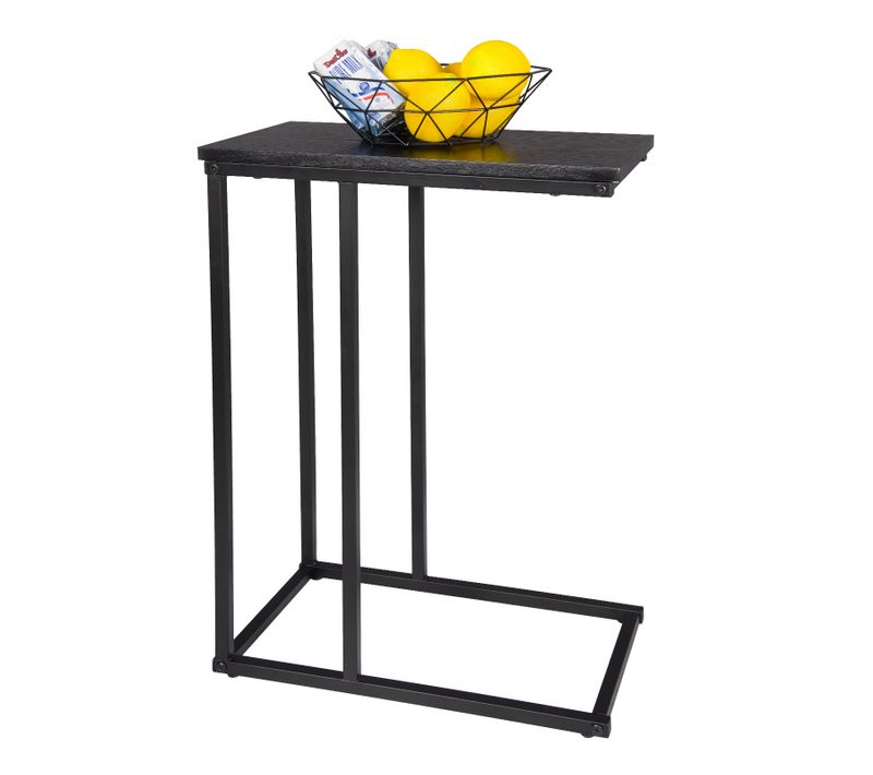 Table Basse En Métal+Bois.Table Basse De Salon.Table à Café.Table De Chevet.45x25x63cm.Noir