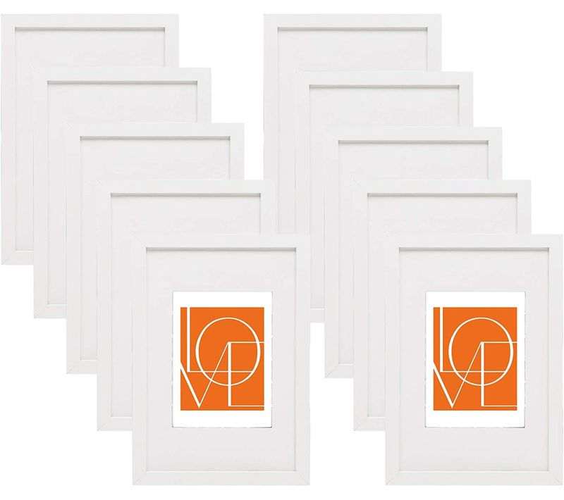 Lot De 10 Pièces Cadre Photo. 20x30 Cm Décoration Pour Maison Galerie De Photos. Blanc