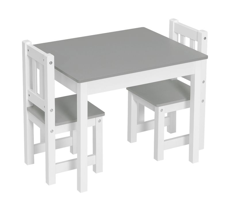 Combinaison De Table+Chaises En Bois Enfants.1xTable D'enfant + 2 Chaises Enfants D'âge Préscolaire