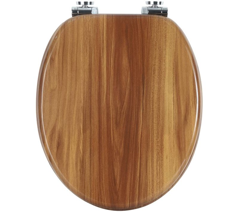 Couvercle Wc En Bois Mdf.soft Close Avec Frein De Chute.charnières Zinguées Et Ajustables.a Hêtre