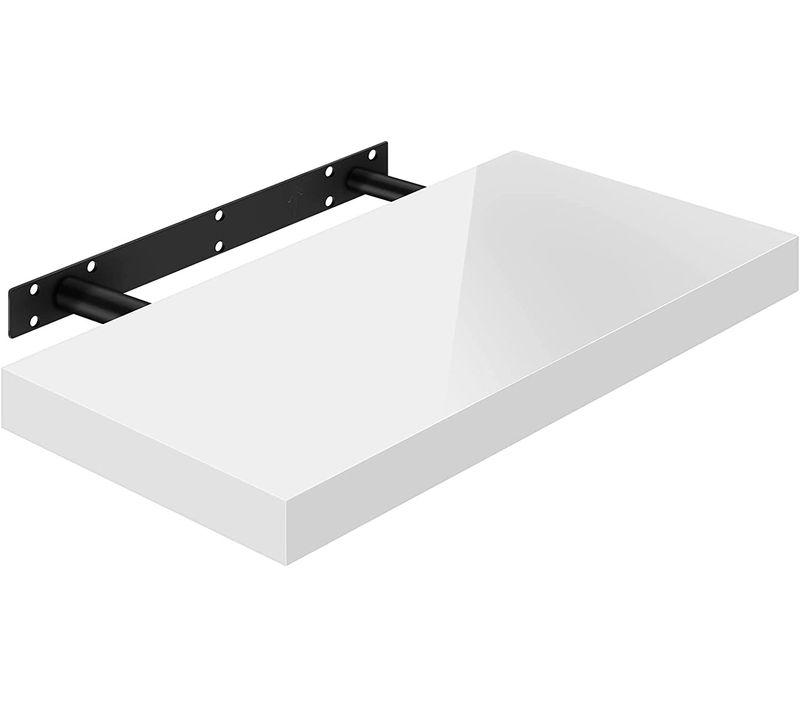 Étagère Murale.Tablette Murale.Étagère à Livres.Panneau De Bois.70x22.9x3.8cm.Blanc