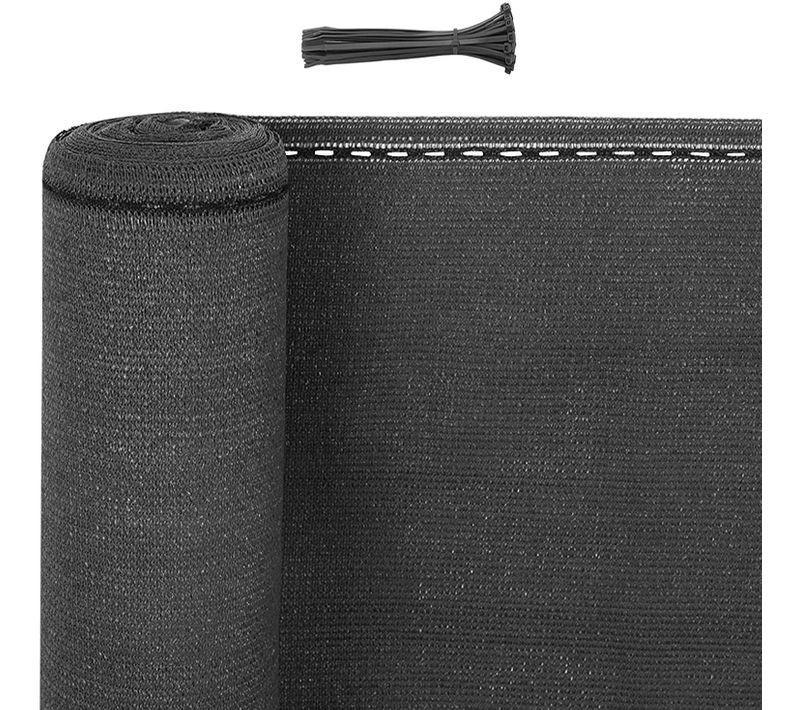Brise-vue D’intimité.contre Le Vent. Anthracite.1.5x20m.180 G/m²