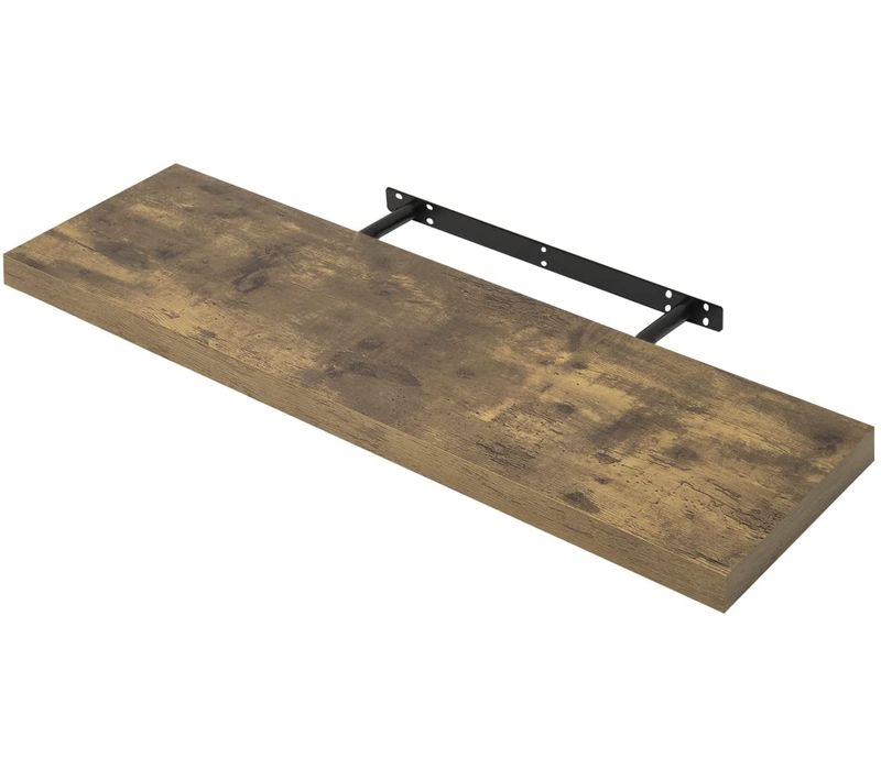 Étagère Murale.étagère Suspendue. Étagère Flottante De CD DVD. 80x23x3.8cm Marron Rustique