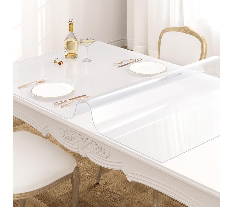 Nappe Transparente Imperméable 90x160cm. Film De Protection Pour Table En Pvc.épaisseur 1mm.