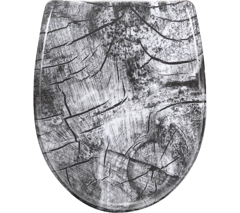 Abattant Wc Avec Frein De Chute,charnières Réglables,montage Supérieur/inférieur,en Plastique