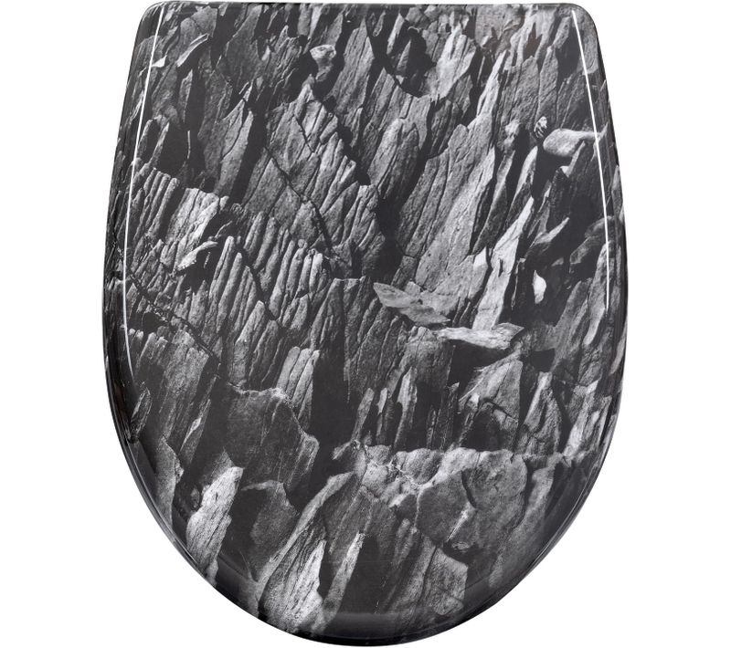 Abattant Wc Avec Frein De Chute,charnières Réglables,montage Supérieur/inférieur,en Plastique