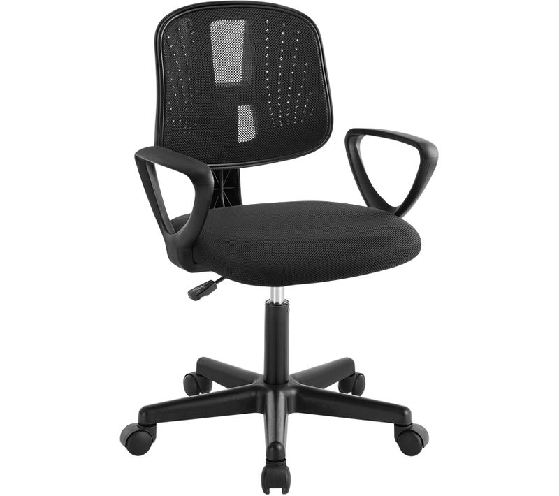 Chaise De Bureau Pour Enfants, Chaise D'ordinateur à Roulettes, Pivotante, Hauteur Réglable, Noir