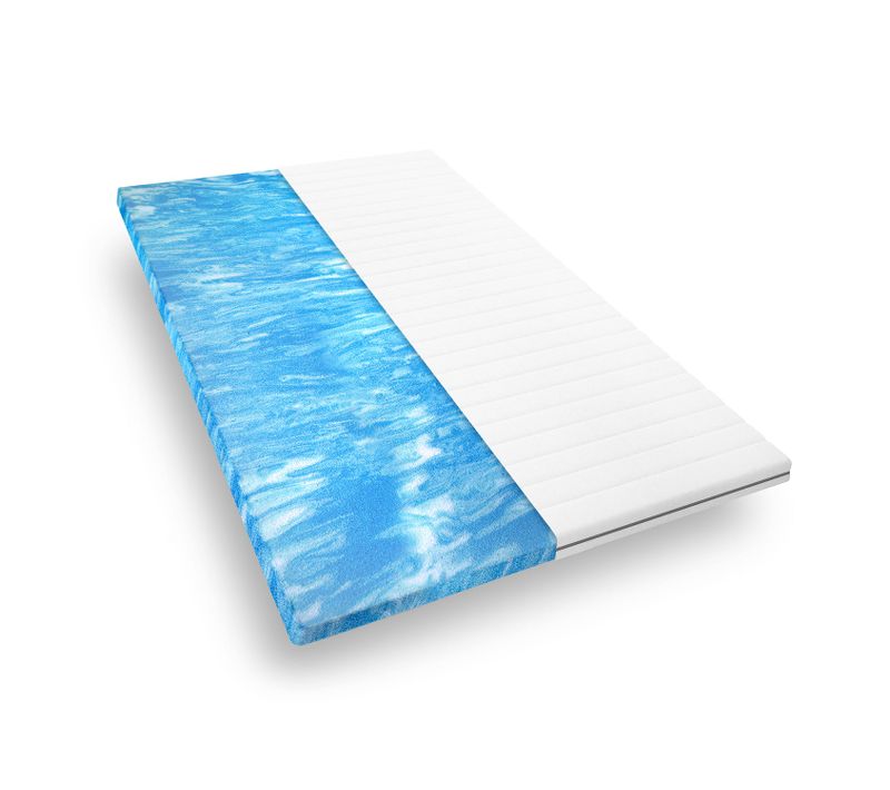 Surmatelas 140x190 Cm Moelleux, Sur-matelas En Mousse Gel Ergonomique, Confortable Et Respirant