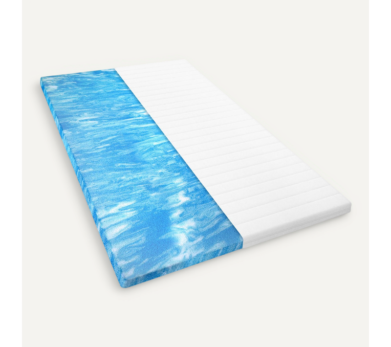 Surmatelas 160x200 Cm Mousse Gel Confort Moelleux, Surmatelas Ergonomique, Épaisseur 5 Cm
