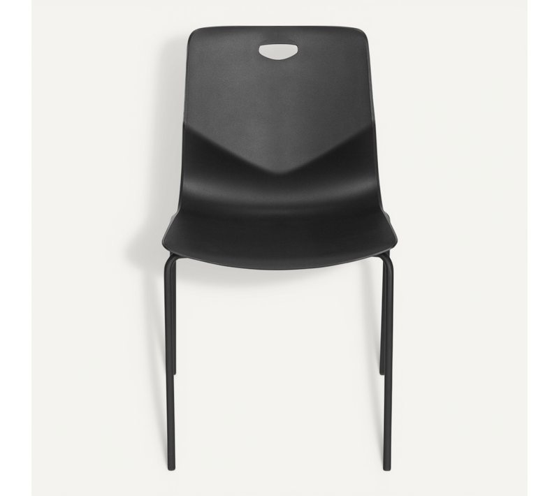 Chaise à Quatre Pieds T36 V Plastique Noir