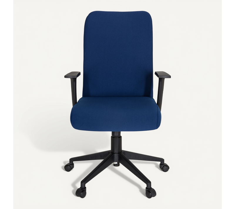 Chaise De Bureau Cosio I Tissu Bleu Accoudoirs Compris
