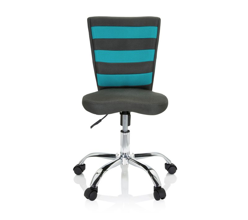 Chaise Pivotante Pour Des Enfants Kiddy Comfort I Tissu Maille Gris/turquoise Sans Accoudoirs