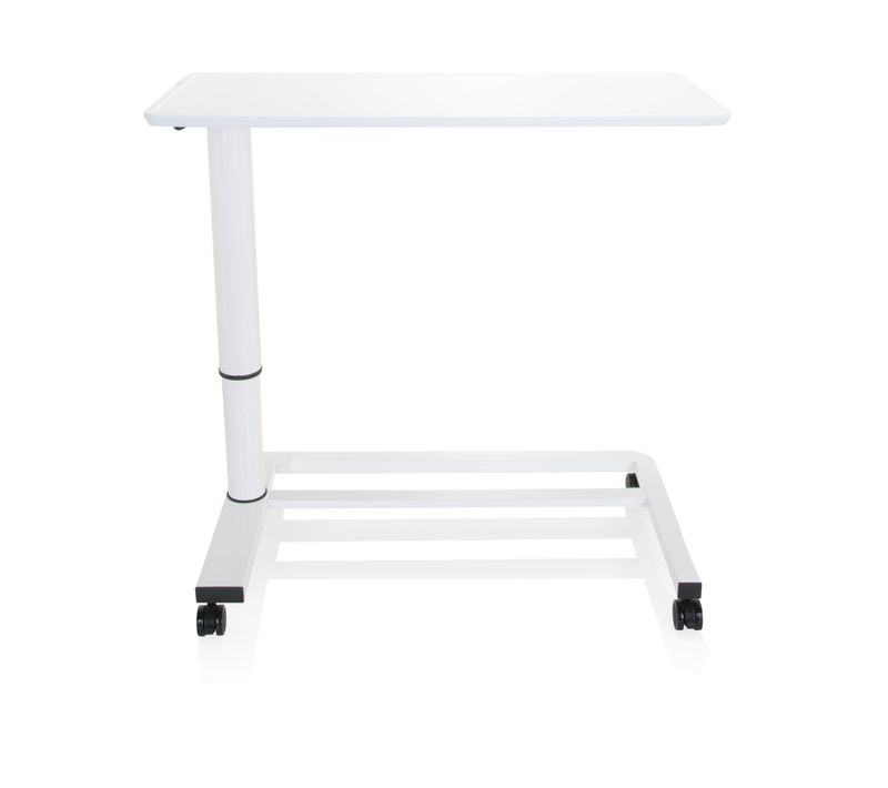 Bureau Assis-debout Stand Ii Panneau Mdf, Cadre En Acier Blanc