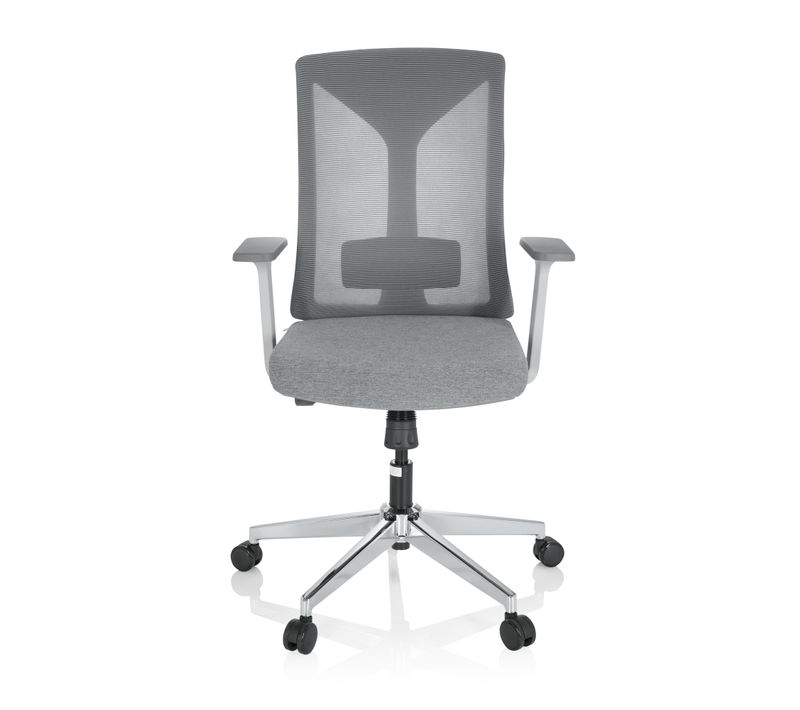 Fauteuil De Bureau Halifax Tissu / Tissu Maille Gris Accoudoirs Compris