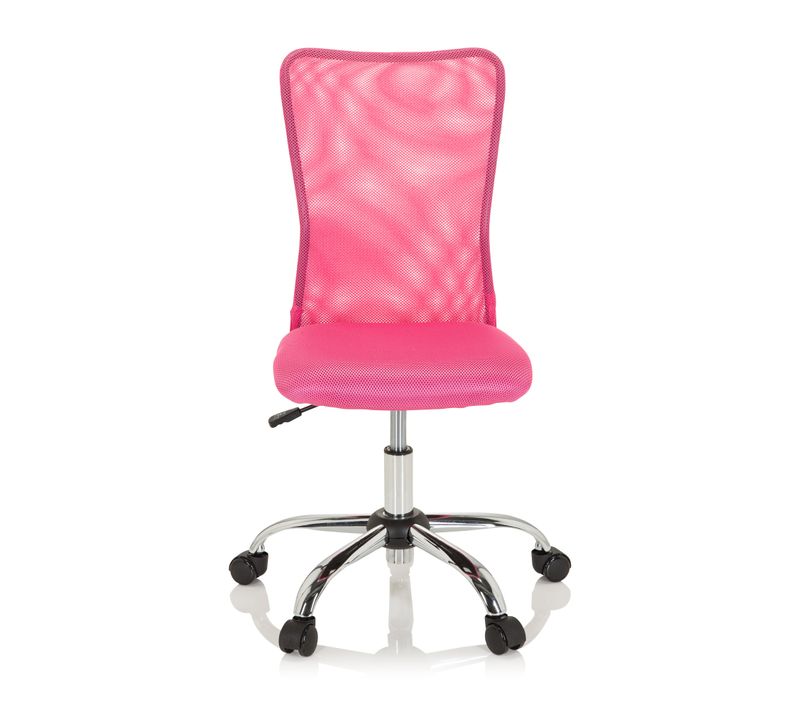 Chaise Pivotante Pour Des Enfants Kiddy Net I Tissu Maille Rose Sans Accoudoirs