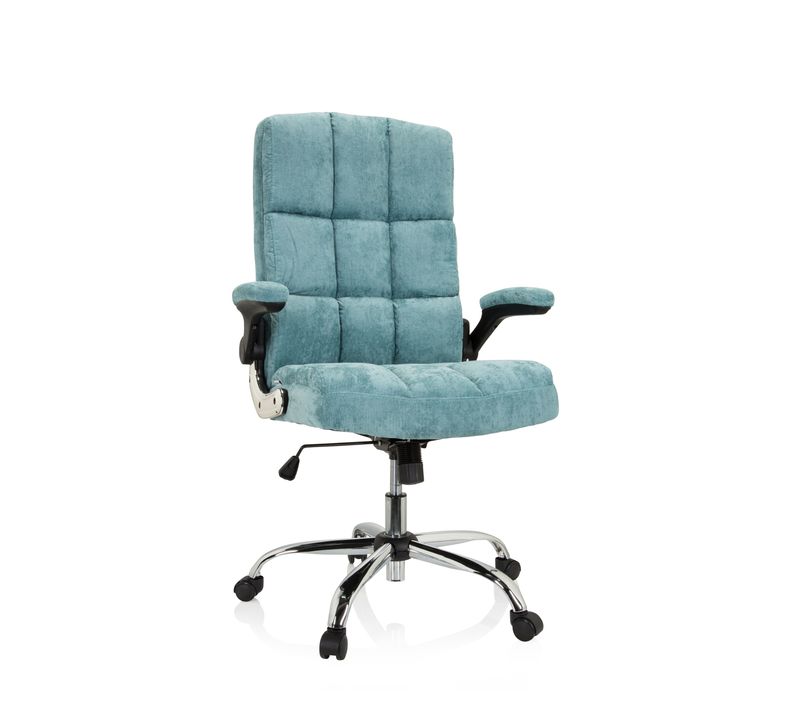Chaise De Bureau Relax Wd 100 Tissu Menthe Avec Accoudoirs Rabattables