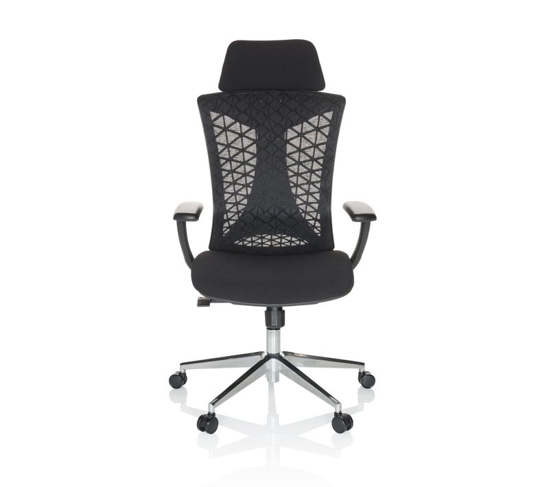Fauteuil De Bureau Faleo B Tissu / Tissu Maille Noir Accoudoirs Compris