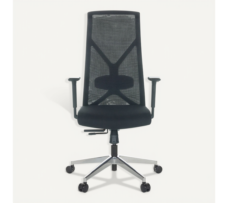 Fauteuil De Bureau Azurro B Tissu / Tissu Maille Noir Accoudoirs Compris