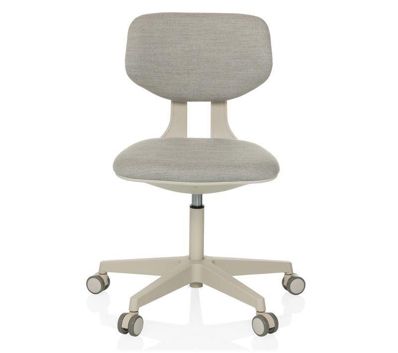 Chaise Pivotante Pour Des Enfants Kid Classic Tissu Gris Sans Accoudoirs