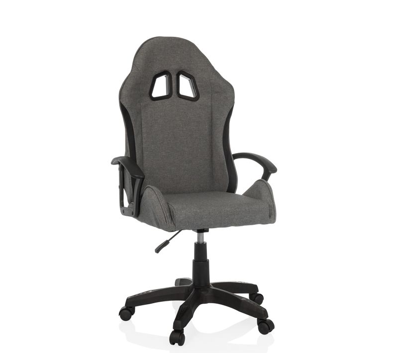 Fauteuil Gamer Gamebreaker W01 Tissu Gris/noir Accoudoirs Fournis, Surface Toucher Doux "softpad"