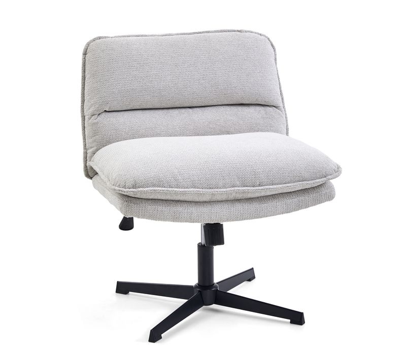 Fauteuils Lounges Criss-cross 20 Tissu Gris Clair Sans Accoudoirs