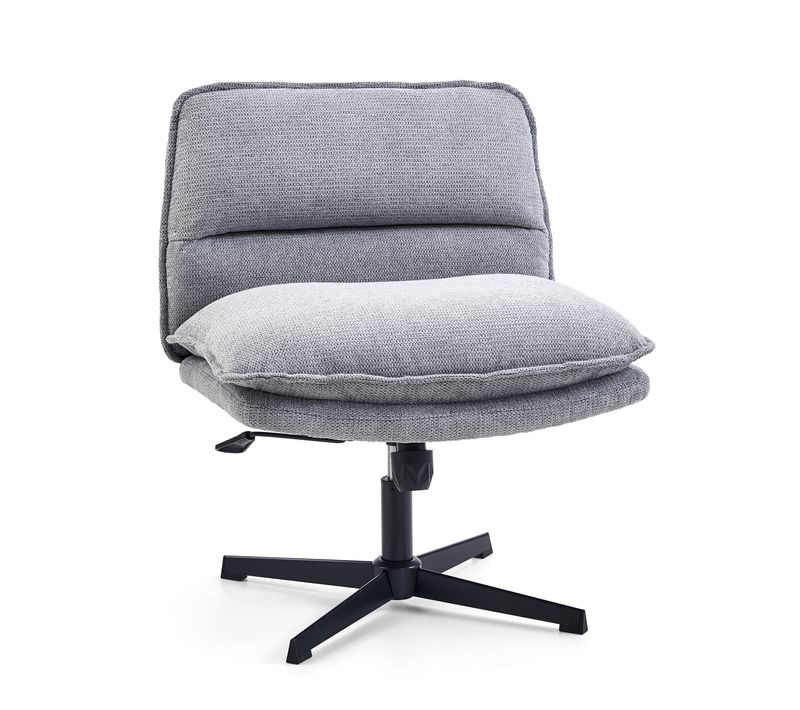 Fauteuils Lounges Criss-cross 20 Tissu Gris Foncé Sans Accoudoirs