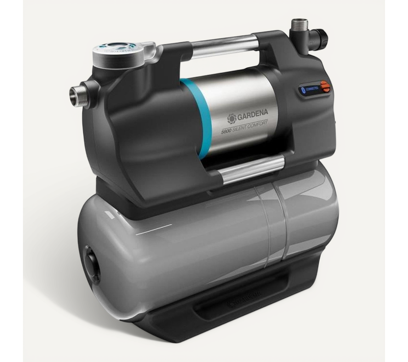 Surpresseur Silencieux 900 W 5600 L/h, Bluetooth Et Manomètre Digital