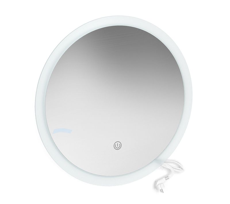 Miroir Mural 38278 Blanc 50x50cm Rond