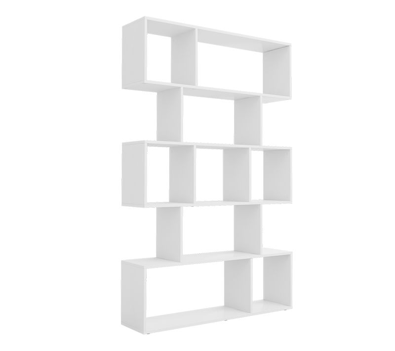 Meuble De Rangement Cube Aramis 40311 Blanc 106x161.5cm 9 Éventails