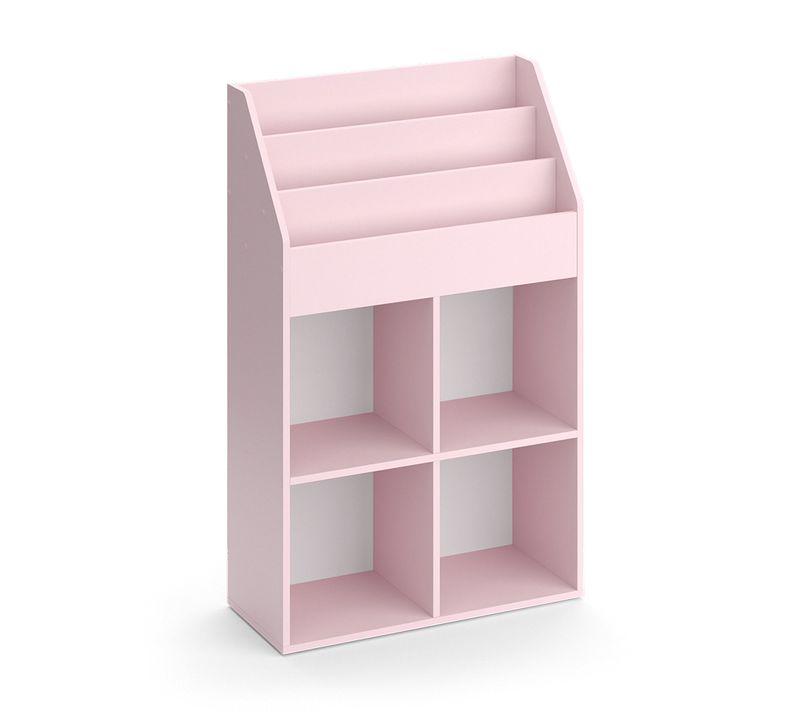 Bibliothèque Enfant Luigi 40730 Rose 72x114.2cm Sans Boîtes Pliantes