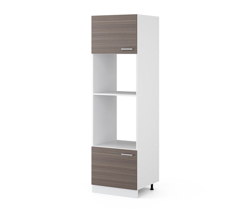 Armoire Universelle R-line 41719 Gris 60cm Avec Étagères Ouvertes, Et Portes