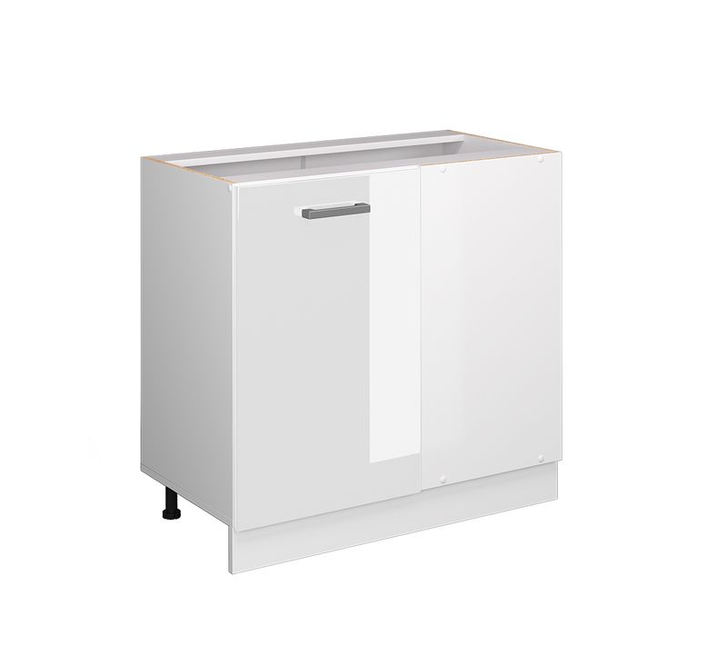 Universal Armoire Dangle R-line 41830 Blanc Haute Brillance 86cm Avec Porte, Avec Pt