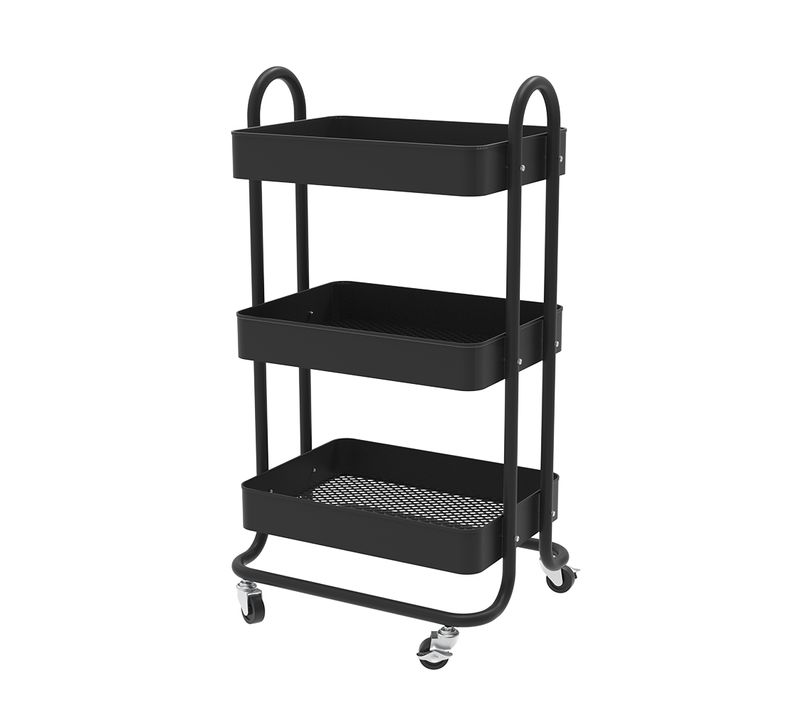 Caisson à Roulettes Tron 49388 Noir 45.9x78.7cm