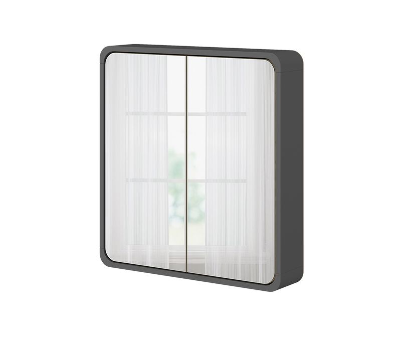 Armoire De Toilette Arla 50157 Anthracite/chêne 60x60cm