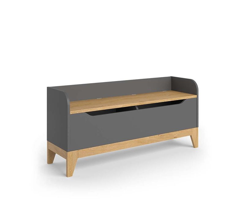 Coffre à Jouets Malia 52184 Chêne 107.2x50cm Avec Banc