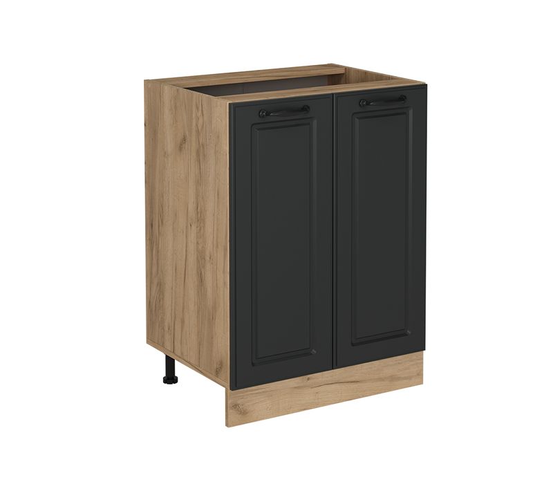 Meuble Bas De Cuisine R-line 53731 Anthracite Campagne 60cm Sans Pt