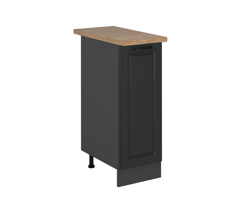 Meuble De Cuisine R-line 53988 Anthracite Campagne 30cm , Pt Chêne