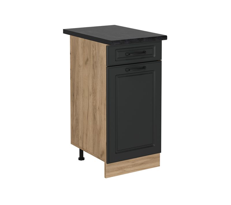 Meuble Cuisine R-line 54022 Anthracite Campagne 40cm , Pt Anthracite