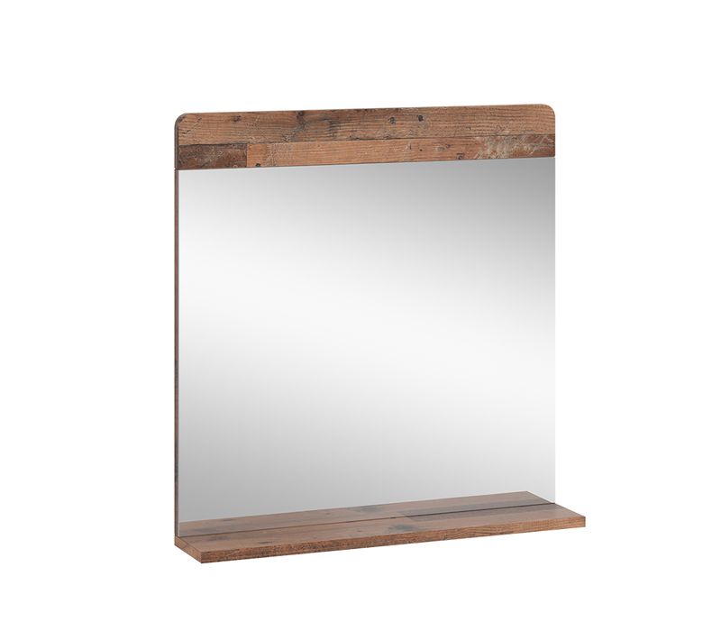 Miroir De Salle De Bain Izan 54409 Oldstyle 60x62cm Avec Tablette